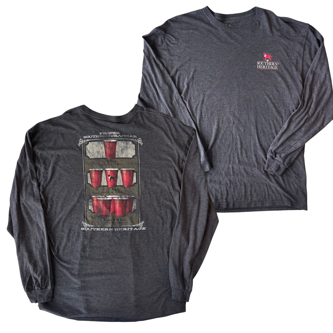 southern heritage men's long Sleeve T-shirt Size Extra Large