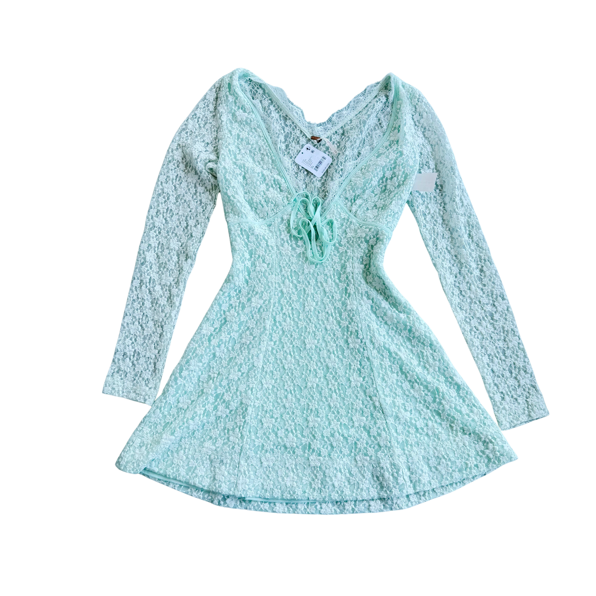 free people green lace dress Women's Short Size Extra Small – Plato's Closet designer gold dress