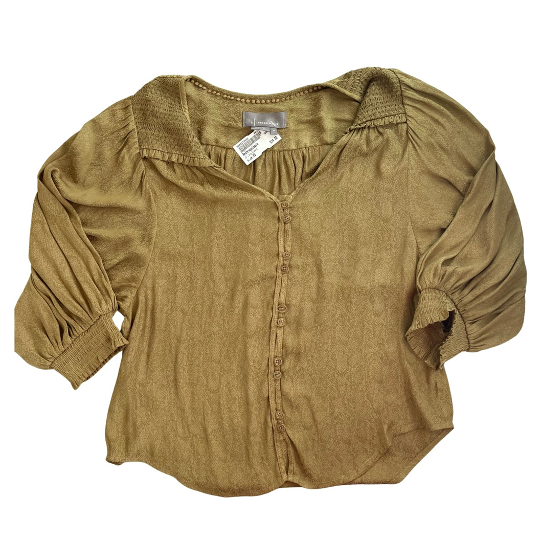 anthropologie women's Long Sleeve Top Size Extra Small