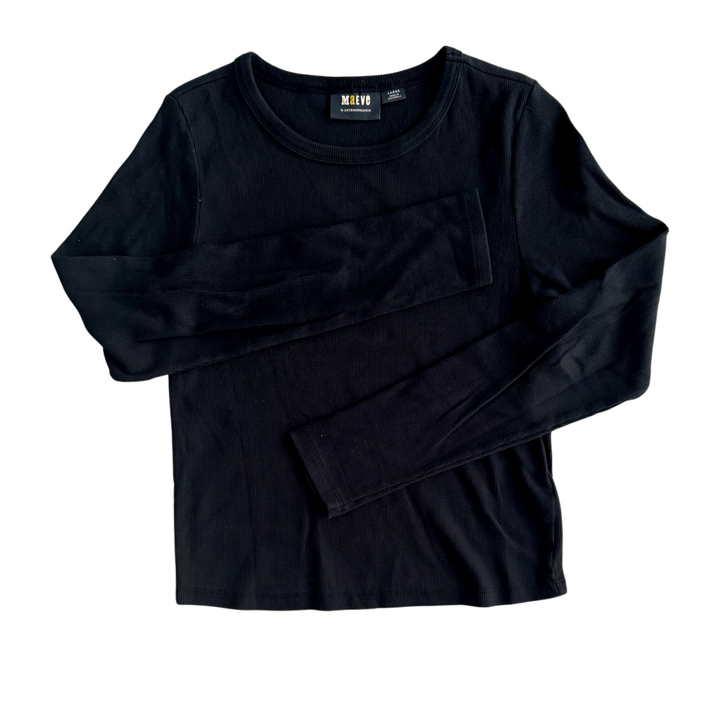 anthropologie Long Sleeve Top Size Large