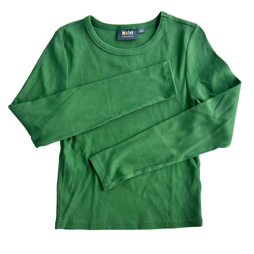 anthropologie Long Sleeve Top Size Large